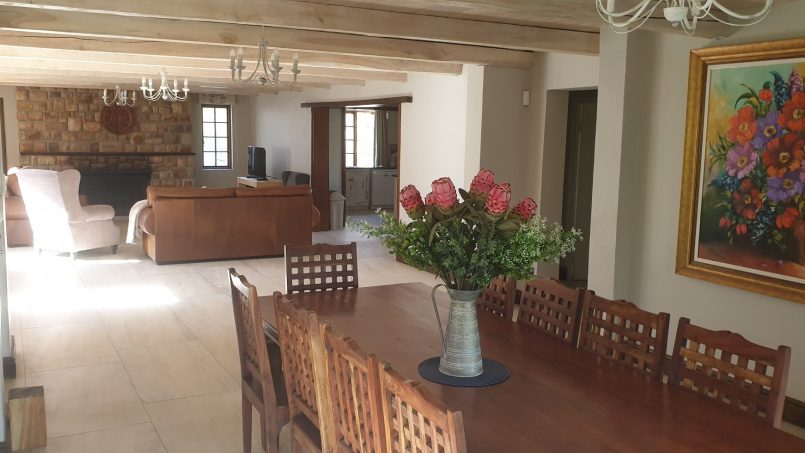 Poplar House Greyton dining room